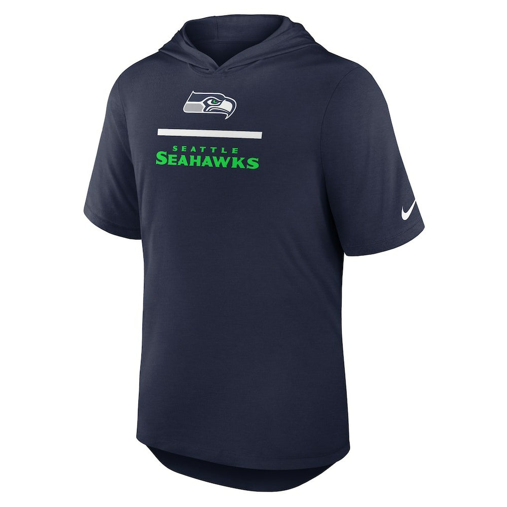 Seattle Seahawks Lockup Tri-Blend Hoodie T-Shirt - College Navy | Nike online
