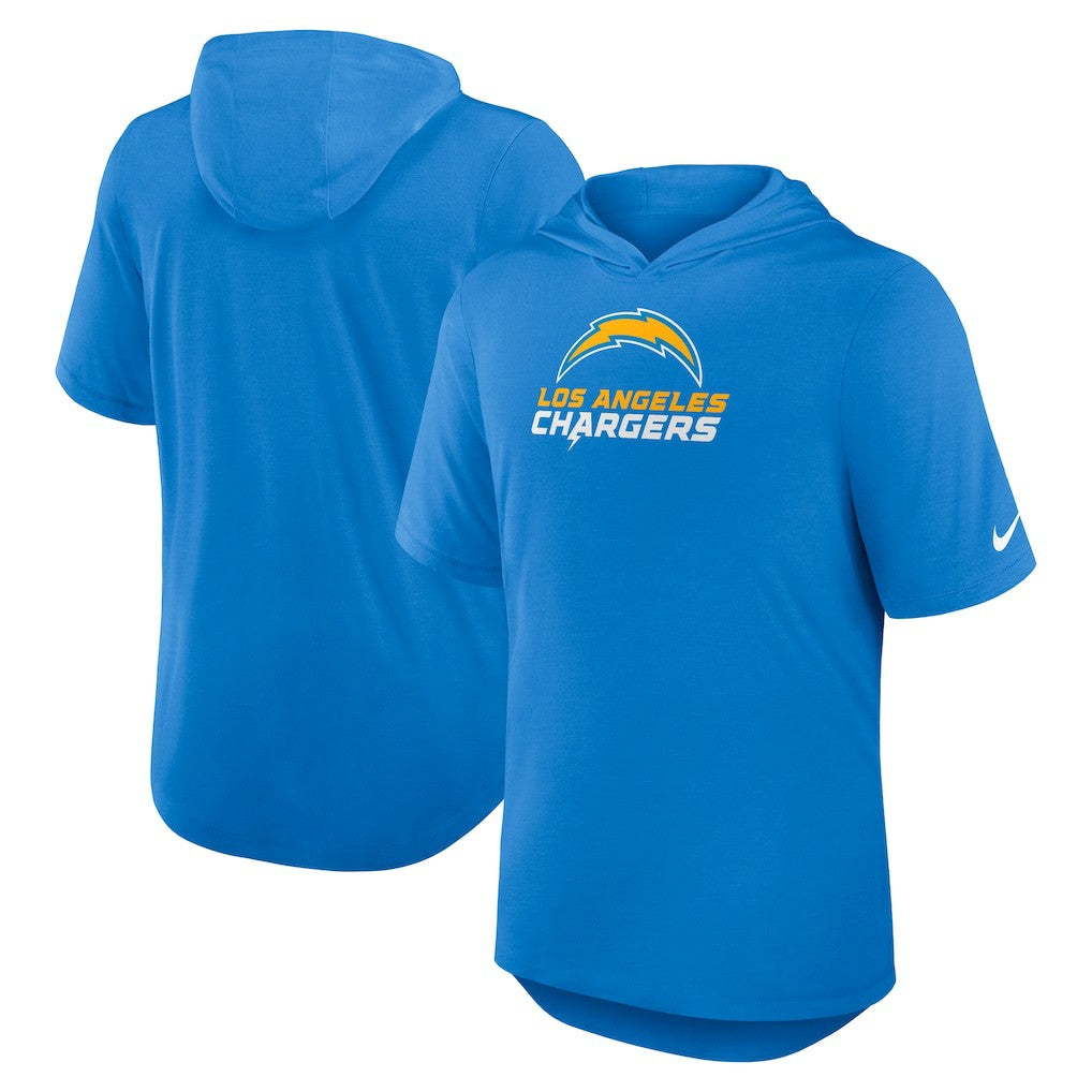 Los Angeles Chargers Lockup Tri-Blend Hoodie T-Shirt - Powder Blue | Nike cheap