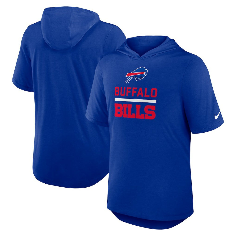Buffalo Bills Lockup Tri-Blend Hoodie T-Shirt - Royal | Nike for sale