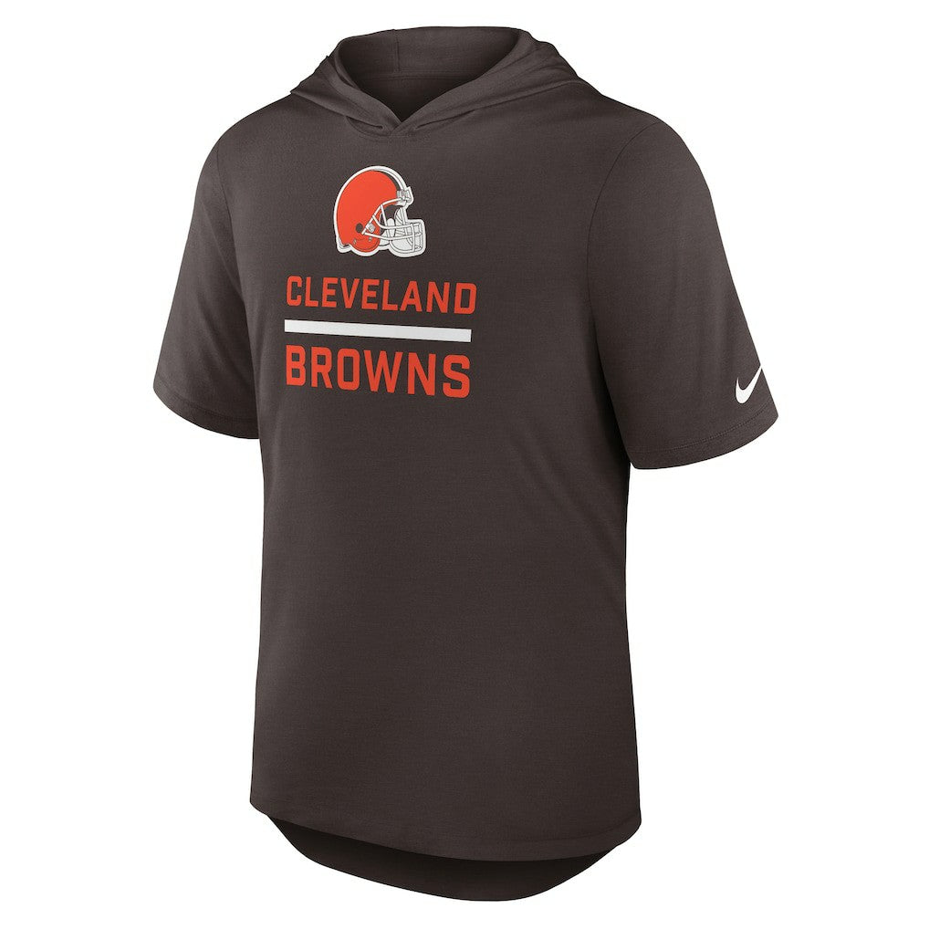 Cleveland Browns Lockup Tri-Blend Hoodie T-Shirt - Brown | Nike discount