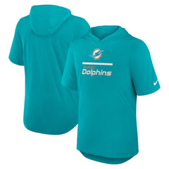 Miami Dolphins Lockup Tri-Blend Hoodie T-Shirt - Aqua | Nike sale