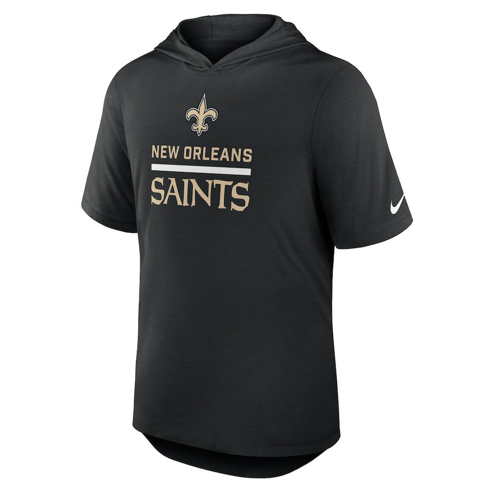New Orleans Saints Lockup Tri-Blend Hoodie T-Shirt - Black | Nike on sale