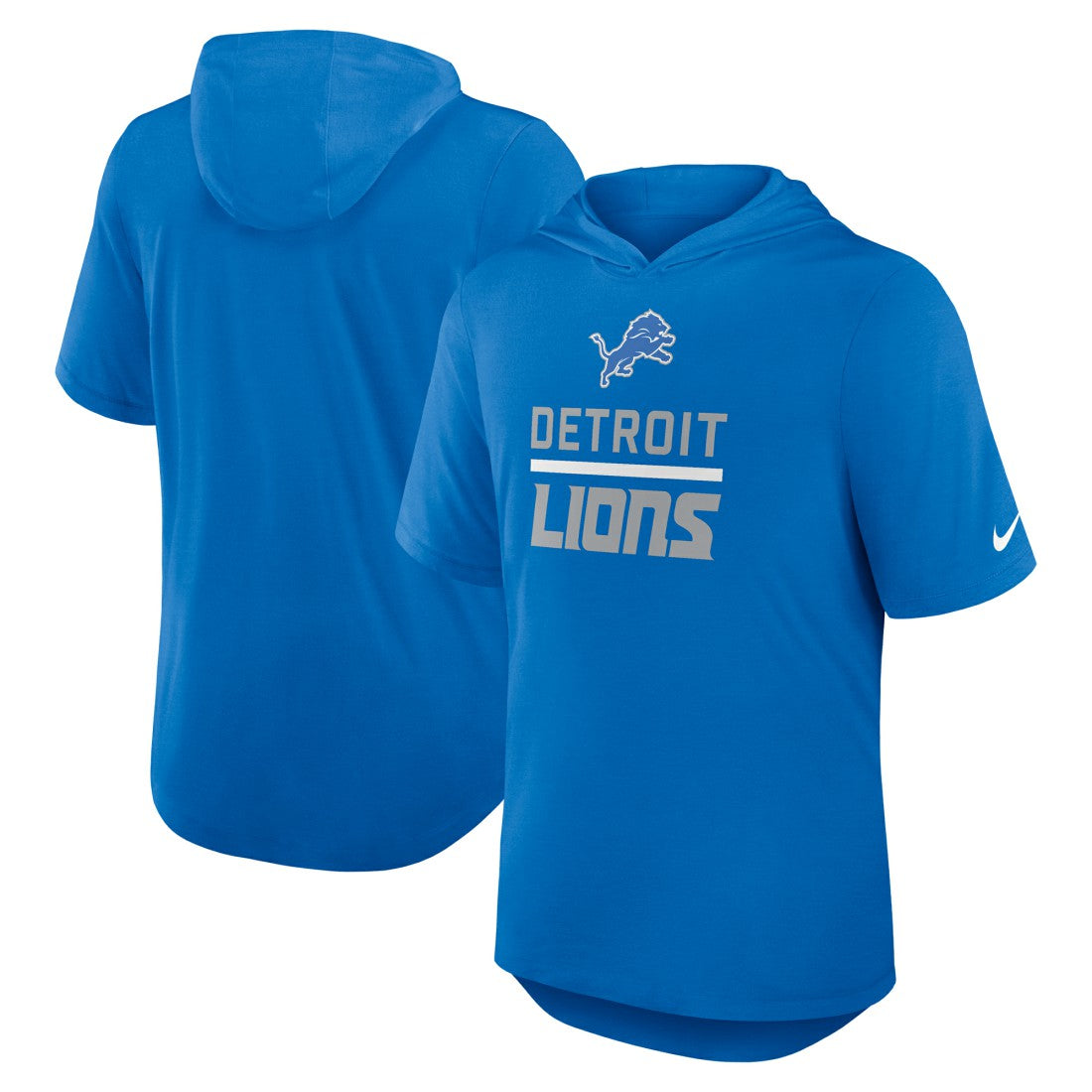 Detroit Lions Lockup Tri-Blend Hoodie T-Shirt - Blue | Nike online