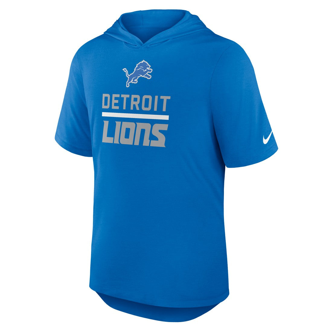 Detroit Lions Lockup Tri-Blend Hoodie T-Shirt - Blue | Nike online