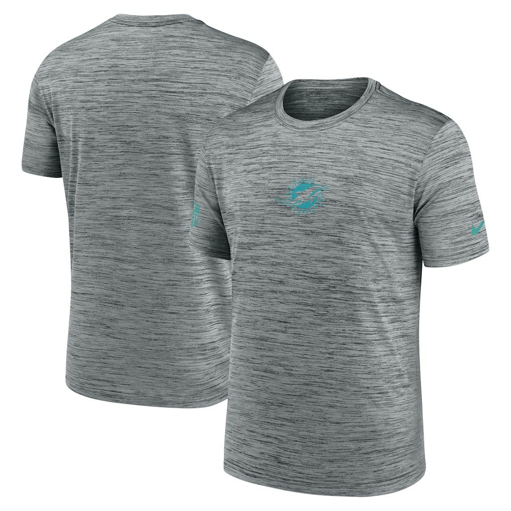 Miami Dolphins Sideline Velocity Dri-FIT T-Shirt - Gray | Nike discount