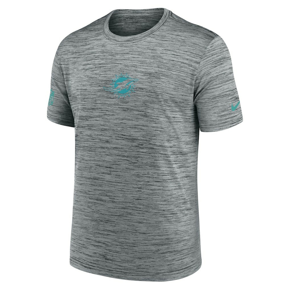 Miami Dolphins Sideline Velocity Dri-FIT T-Shirt - Gray | Nike discount