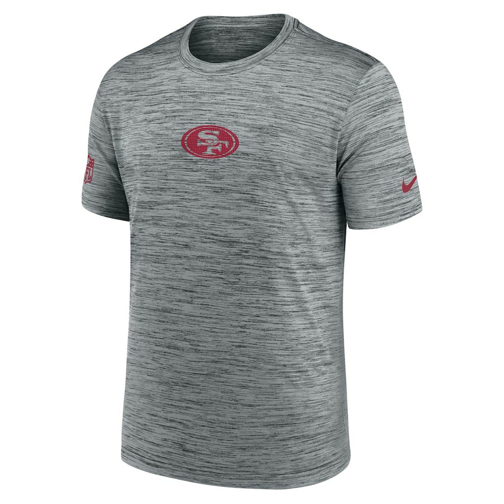 San Francisco 49ers Sideline Velocity Dri-FIT T-Shirt - Gray | Nike online