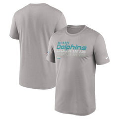 Miami Dolphins Sideline Legend Dri-FIT T-Shirt - Gray | Nike outlet