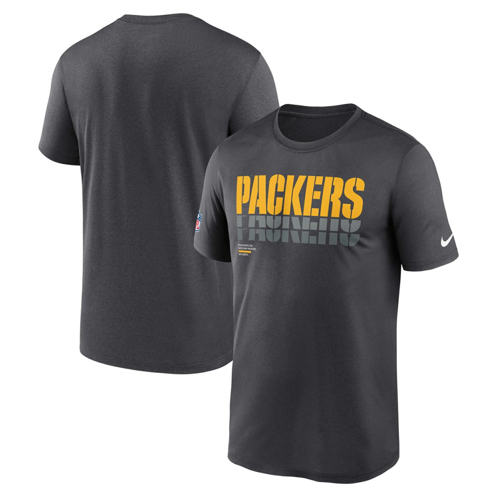 Green Bay Packers Sideline Legend Dri-FIT T-Shirt - Charcoal | Nike cheap