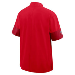 Kansas City Chiefs Sideline Short Sleeve Quarter-Zip Dri-FIT Coach Jacket - Red | Nike discount