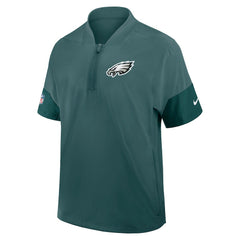 Philadelphia Eagles Sideline Short Sleeve Quarter-Zip Dri-FIT Coach Jacket - Midnight Green | Nike sale
