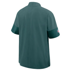 Philadelphia Eagles Sideline Short Sleeve Quarter-Zip Dri-FIT Coach Jacket - Midnight Green | Nike sale