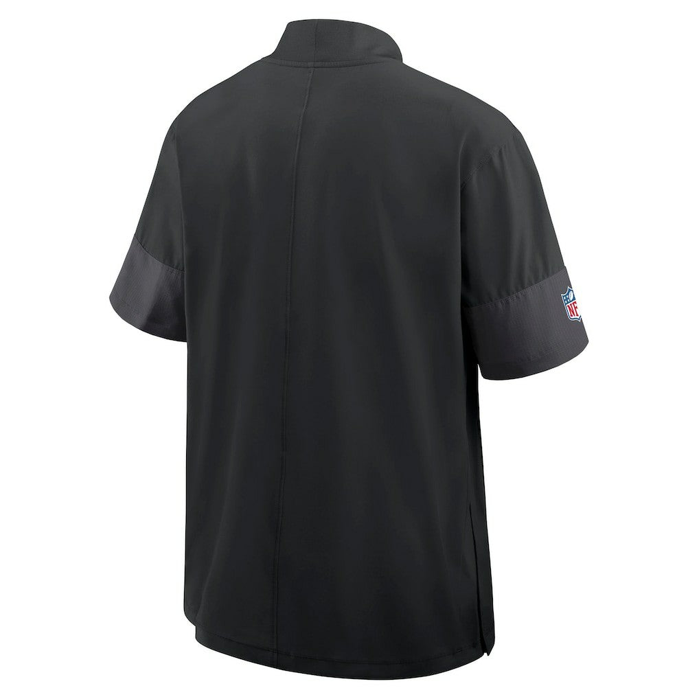 San Francisco 49ers Sideline Short Sleeve Quarter-Zip Dri-FIT Coach Jacket - Black | Nike on sale