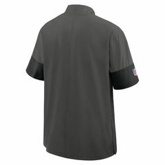Tampa Bay Buccaneers Sideline Short Sleeve Quarter-Zip Dri-FIT Coach Jacket - Pewter | Nike outlet