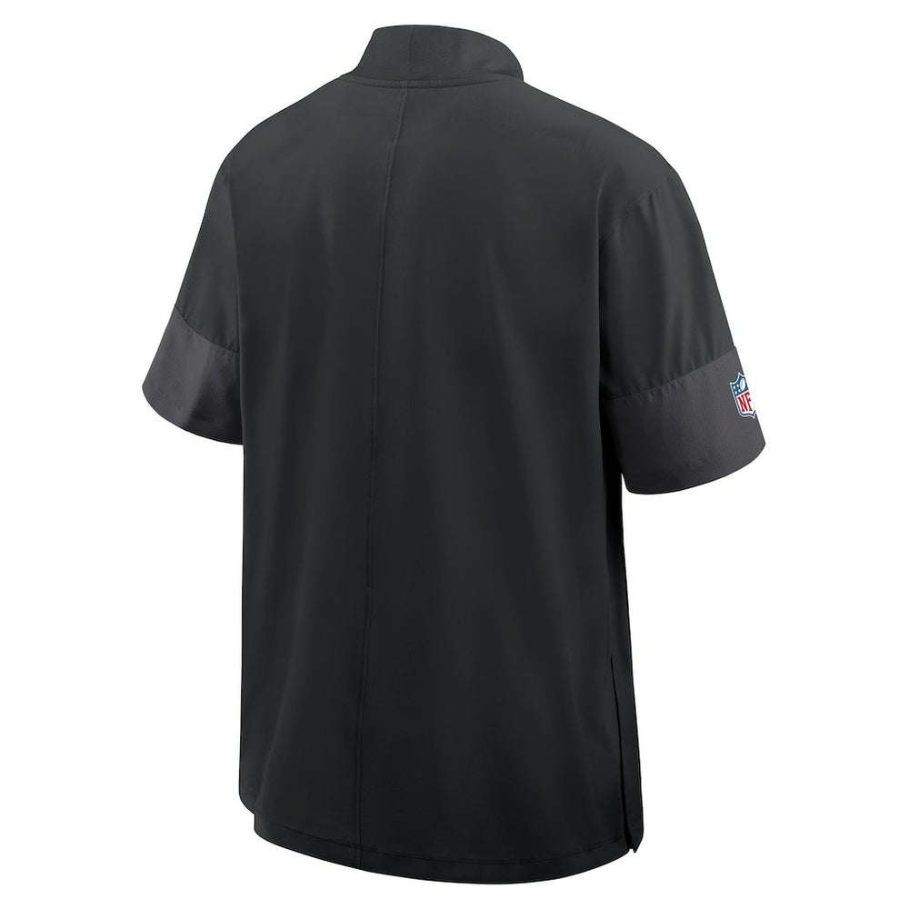 Minnesota Vikings Sideline Short Sleeve Quarter-Zip Dri-FIT Coach Jacket - Black | Nike cheap