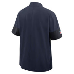 New England Patriots Sideline Short Sleeve Quarter-Zip Dri-FIT Coach Jacket - Navy | Nike sale