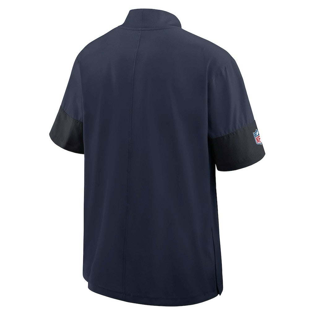 Denver Broncos Sideline Short Sleeve Quarter-Zip Dri-FIT Coach Jacket - Navy | Nike sale