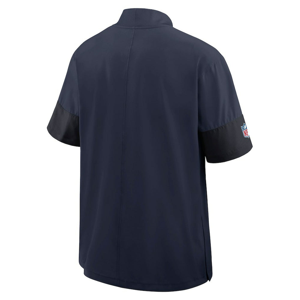 Denver Broncos Sideline Short Sleeve Quarter-Zip Dri-FIT Coach Jacket - Navy | Nike sale