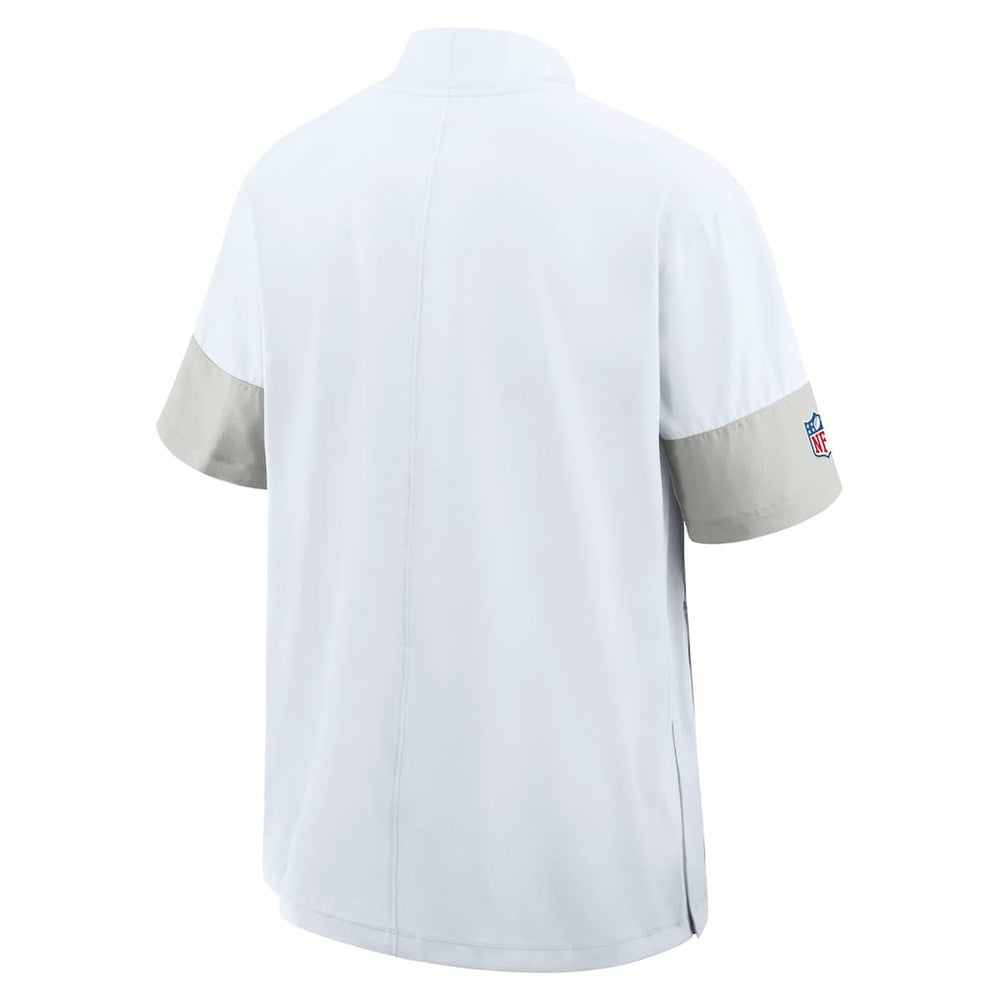 Buffalo Bills Sideline Short Sleeve Quarter-Zip Dri-FIT Coach Jacket - White | Nike on sale