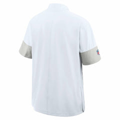 Buffalo Bills Sideline Short Sleeve Quarter-Zip Dri-FIT Coach Jacket - White | Nike on sale