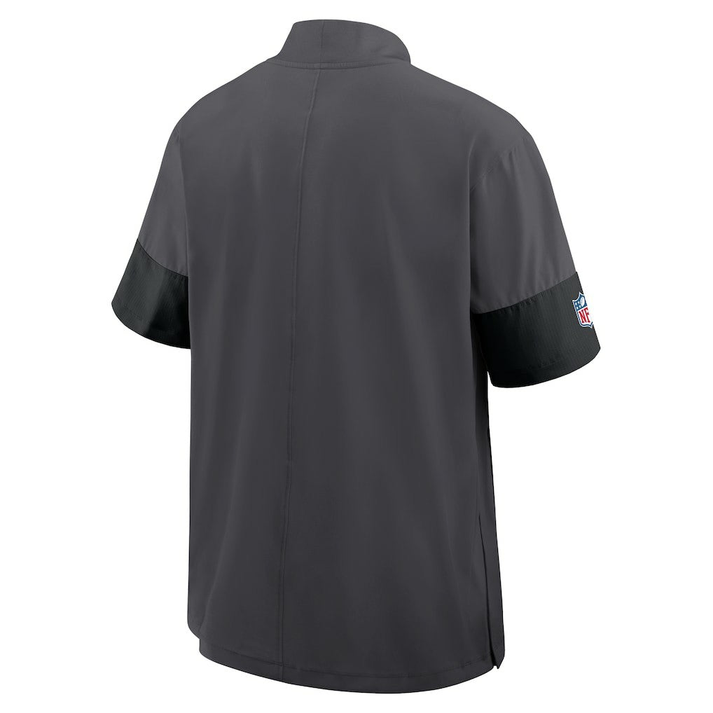 Cleveland Browns Sideline Short Sleeve Quarter-Zip Dri-FIT Coach Jacket - Anthracite | Nike sale