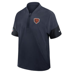 Chicago Bears Sideline Short Sleeve Quarter-Zip Dri-FIT Coach Jacket - Navy | Nike sale
