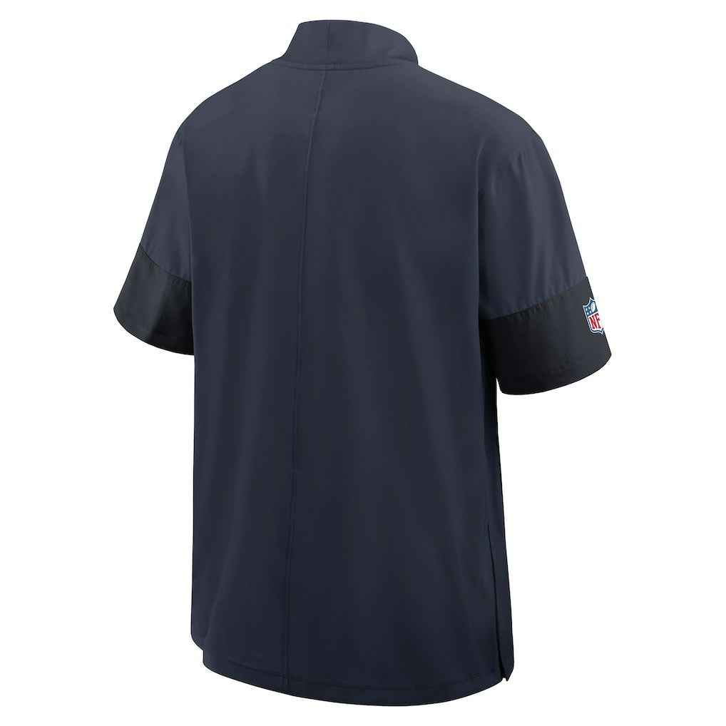 Chicago Bears Sideline Short Sleeve Quarter-Zip Dri-FIT Coach Jacket - Navy | Nike sale