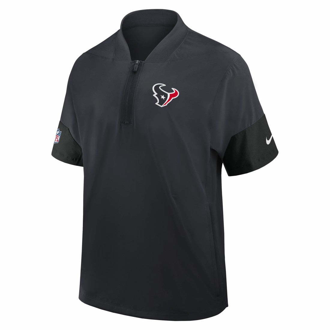 Houston Texans Sideline Short Sleeve Quarter-Zip Dri-FIT Coach Jacket - Navy | Nike for sale