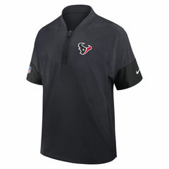 Houston Texans Sideline Short Sleeve Quarter-Zip Dri-FIT Coach Jacket - Navy | Nike for sale