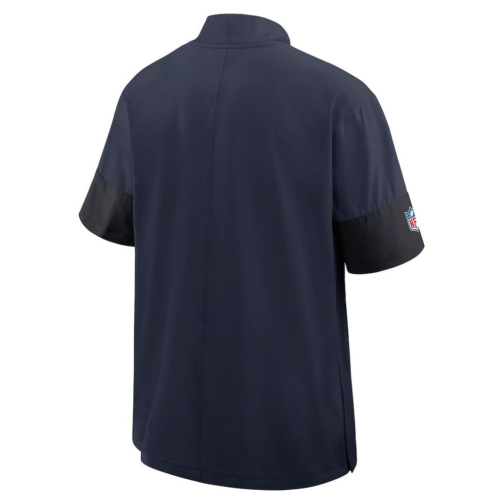 Dallas Cowboys Sideline Short Sleeve Quarter-Zip Dri-FIT Coach Jacket - Navy | Nike on sale