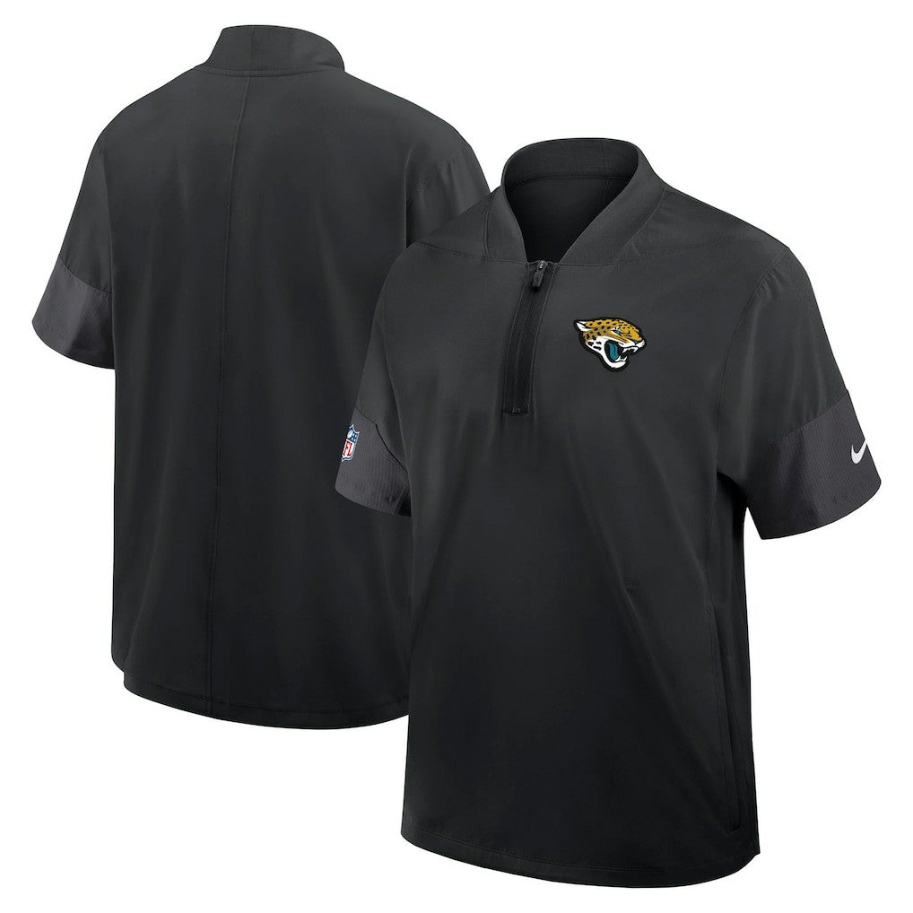Jacksonville Jaguars Sideline Short Sleeve Quarter-Zip Dri-FIT Coach Jacket - Black | Nike online