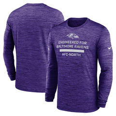 Baltimore Ravens Sideline Velocity Performance Long Sleeve T-Shirt - Purple | Nike outlet