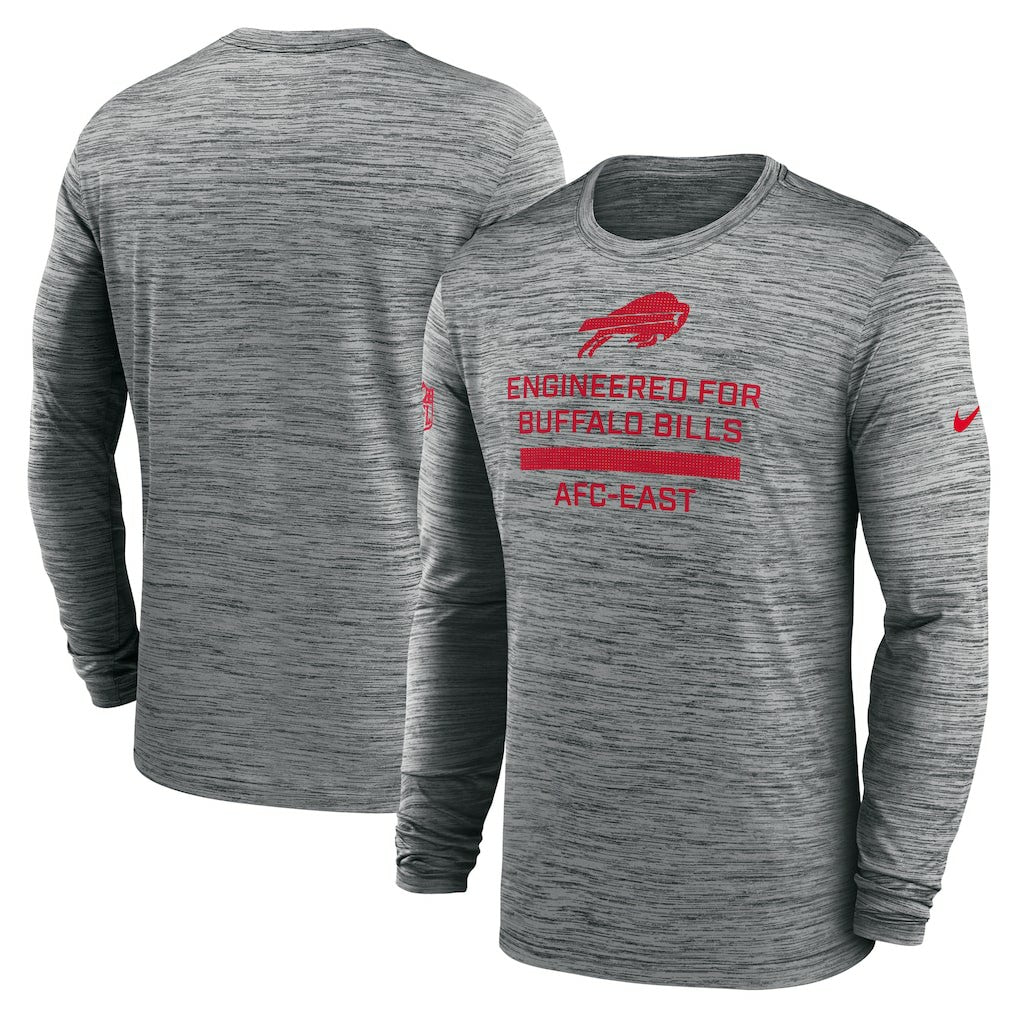 Buffalo Bills Sideline Velocity Performance Long Sleeve T-Shirt - Gray | Nike on sale