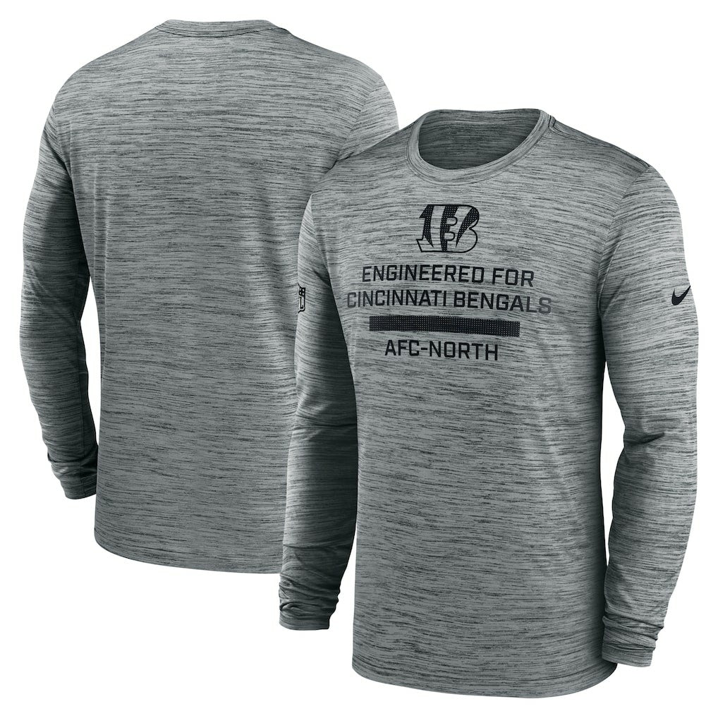 Cincinnati Bengals Sideline Velocity Performance Long Sleeve T-Shirt - Gray | Nike online