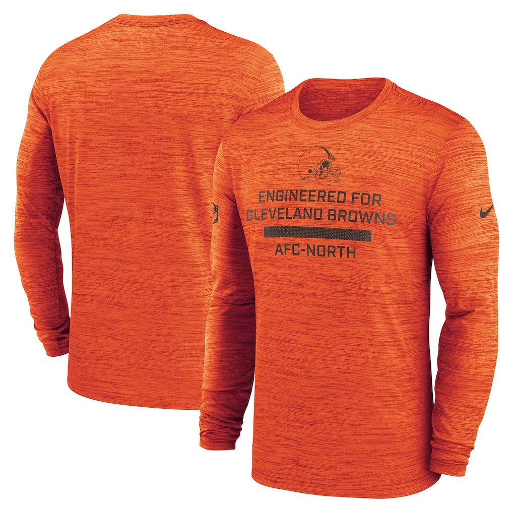 Cleveland Browns Sideline Velocity Performance Long Sleeve T-Shirt - Orange | Nike discount