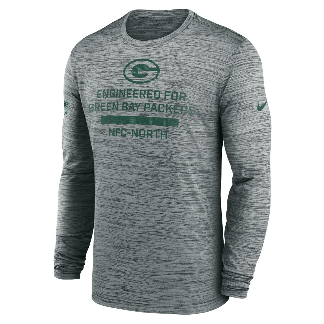 Green Bay Packers Sideline Velocity Performance Long Sleeve T-Shirt - Gray | Nike cheap