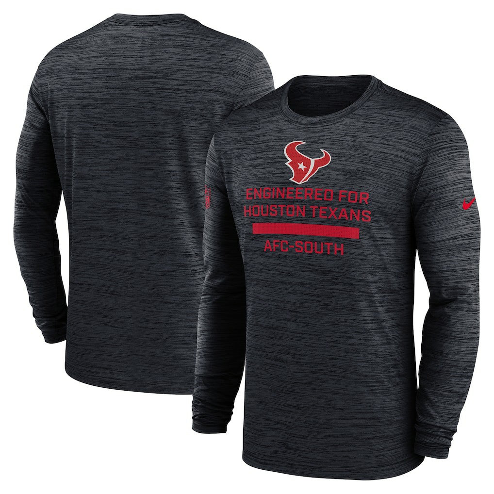 Houston Texans Sideline Velocity Performance Long Sleeve T-Shirt - Navy | Nike outlet