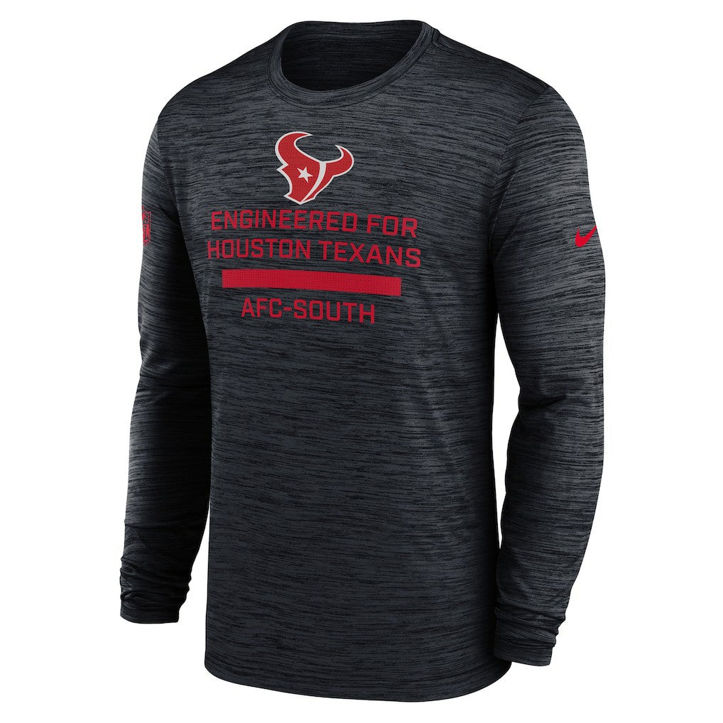 Houston Texans Sideline Velocity Performance Long Sleeve T-Shirt - Navy | Nike outlet