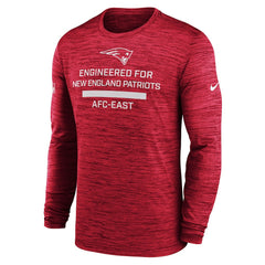 New England Patriots Sideline Velocity Performance Long Sleeve T-Shirt - Red | Nike cheap
