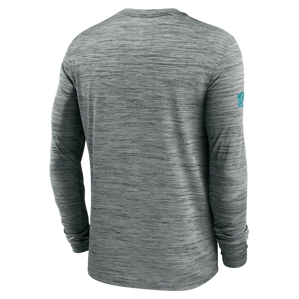 Miami Dolphins Sideline Velocity Performance Long Sleeve T-Shirt - Gray | Nike cheap