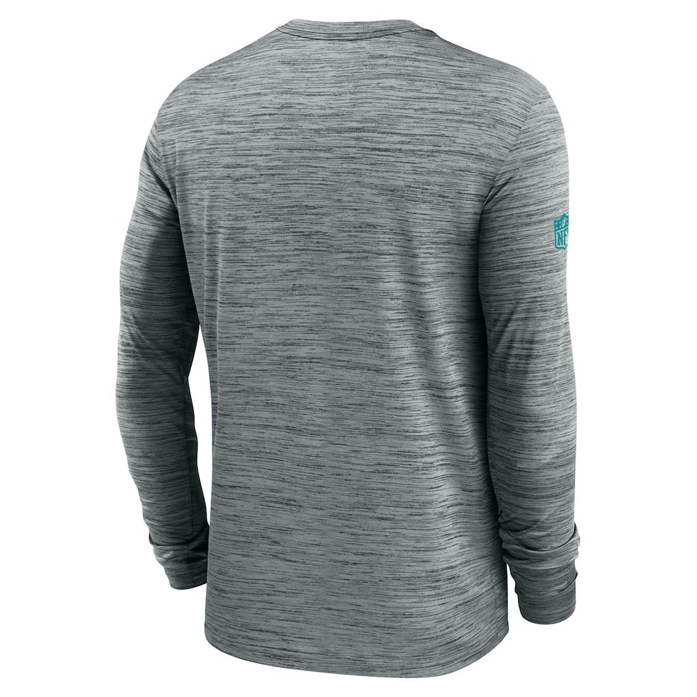 Miami Dolphins Sideline Velocity Performance Long Sleeve T-Shirt - Gray | Nike cheap