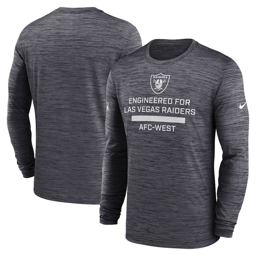 Las Vegas Raiders Sideline Velocity Performance Long Sleeve T-Shirt - Black | Nike for sale