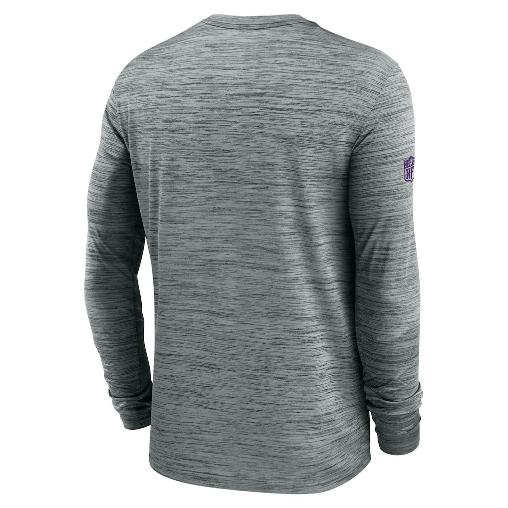 Minnesota Vikings Sideline Velocity Performance Long Sleeve T-Shirt - Gray | Nike on sale