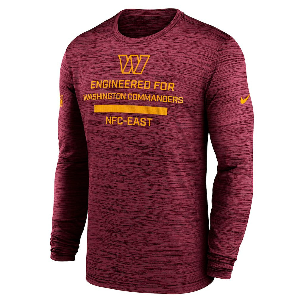 Washington Commanders Sideline Velocity Performance Long Sleeve T-Shirt - Burgundy | Nike discount