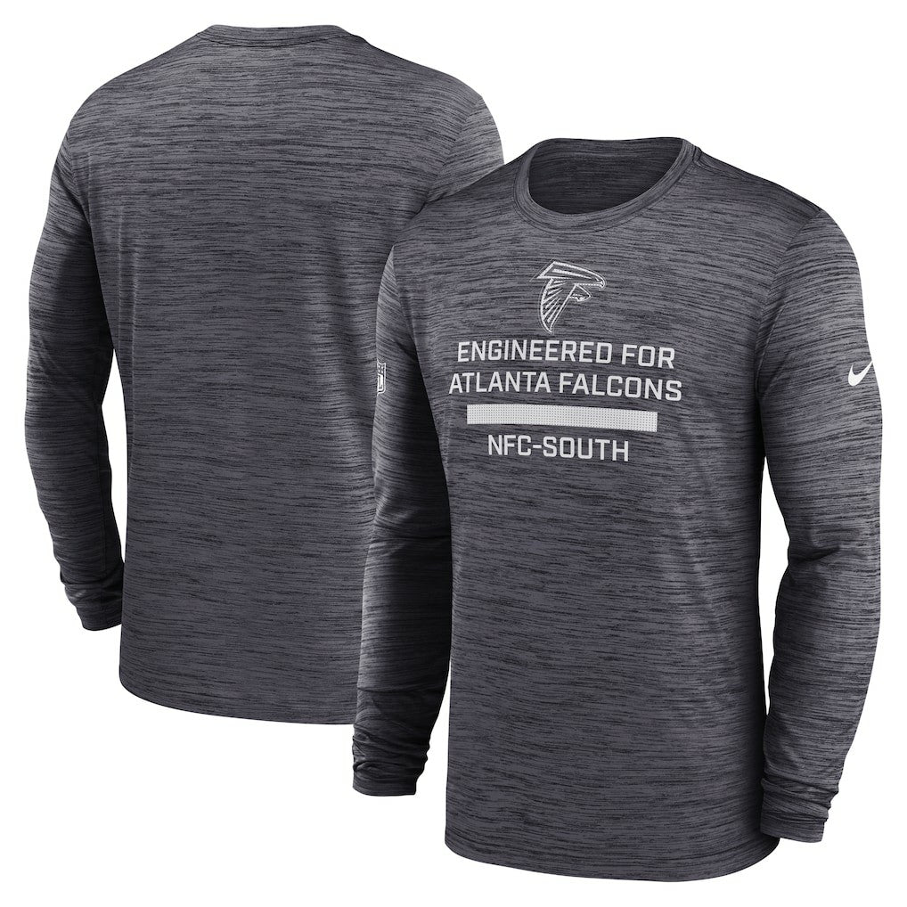 Atlanta Falcons Sideline Velocity Performance Long Sleeve T-Shirt - Charcoal | Nike sale