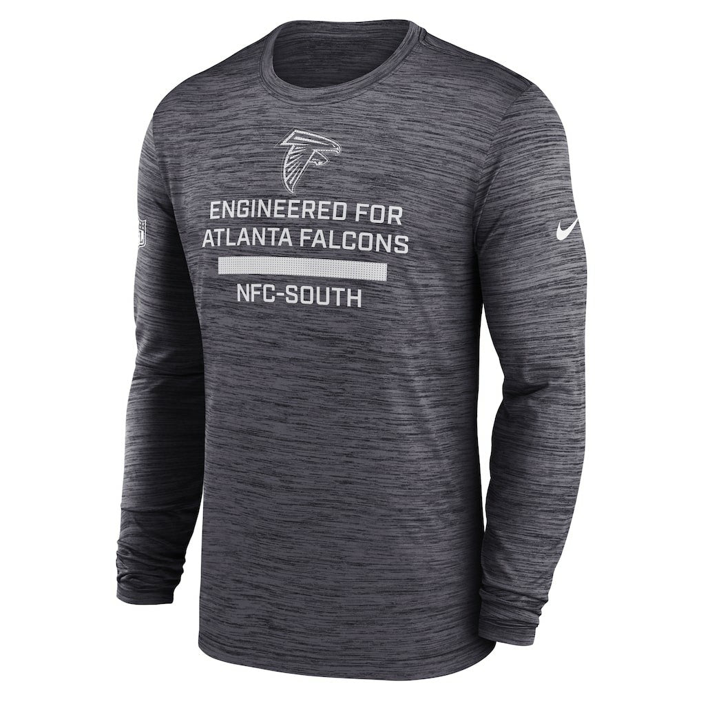 Atlanta Falcons Sideline Velocity Performance Long Sleeve T-Shirt - Charcoal | Nike sale