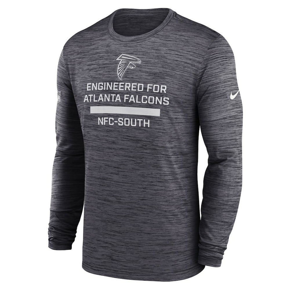 Atlanta Falcons Sideline Velocity Performance Long Sleeve T-Shirt - Charcoal | Nike sale