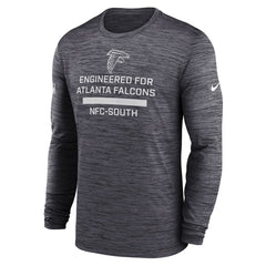 Atlanta Falcons Sideline Velocity Performance Long Sleeve T-Shirt - Charcoal | Nike sale