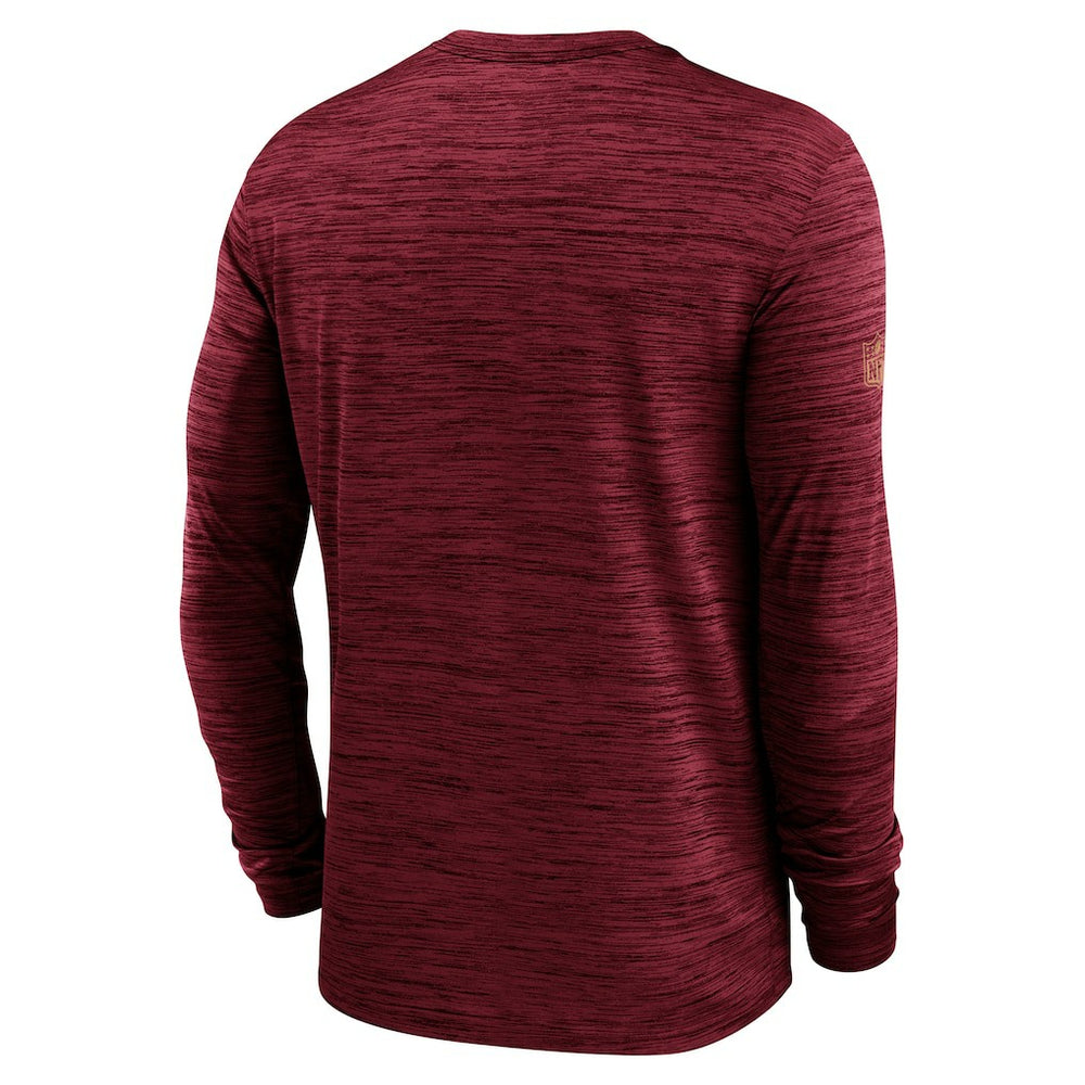 San Francisco 49ers Sideline Velocity Performance Long Sleeve T-Shirt - Scarlet | Nike outlet