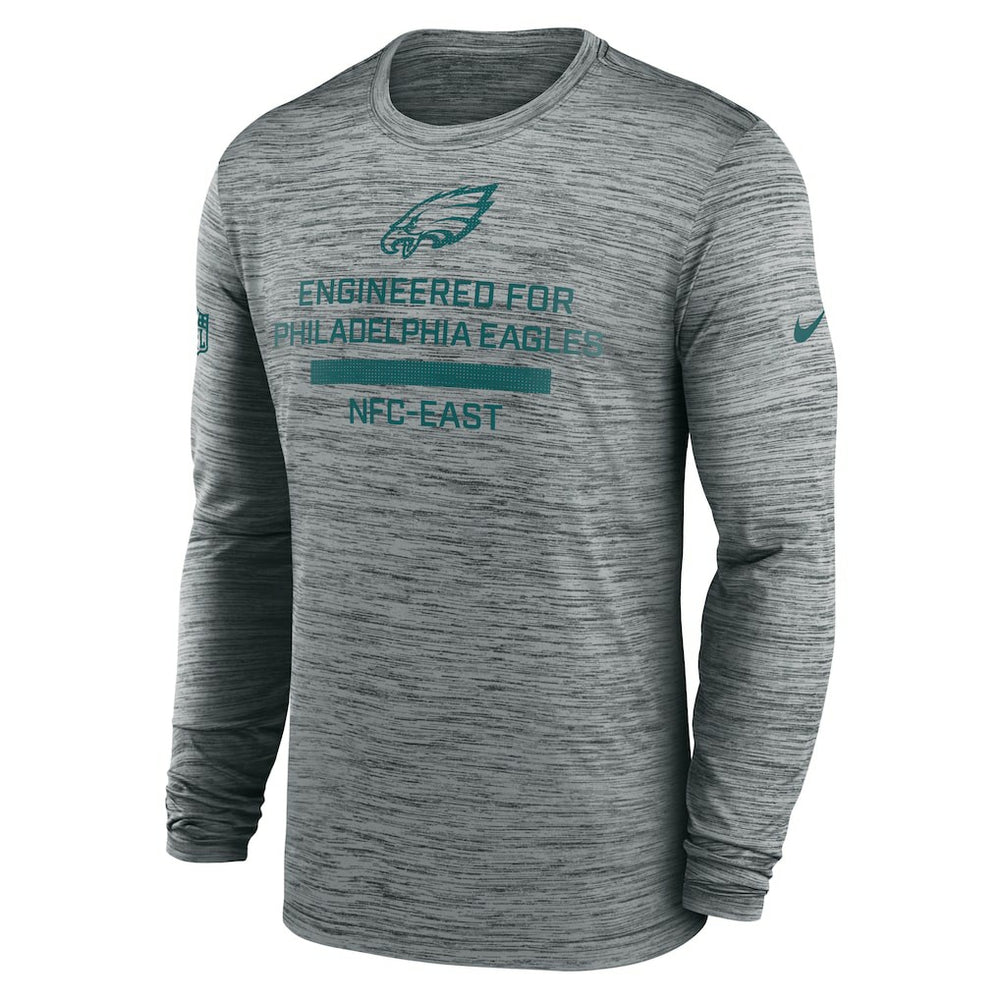Philadelphia Eagles Sideline Velocity Performance Long Sleeve T-Shirt - Gray | Nike cheap
